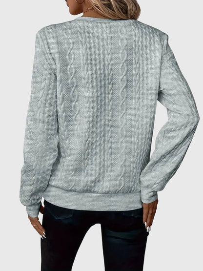 Warm Zip Up Knitted Sweater
