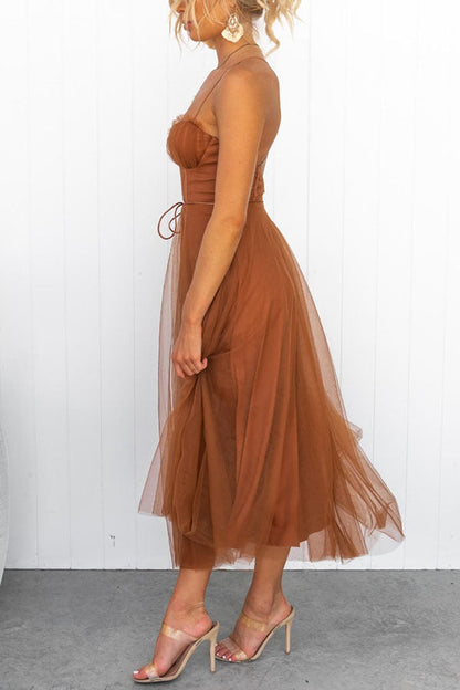 Ladies' Fit & Flare Corset Dress