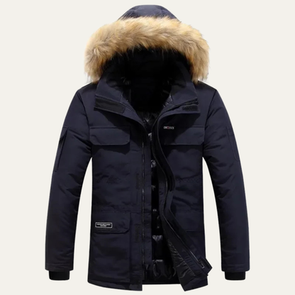 Heavy Duty Men's Insulated Winter Parka Coat