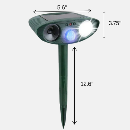 Outdoor Solar Pest Repeller Ultrasonic Animal Deterrent