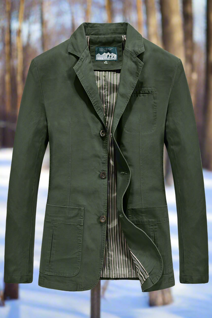 Classic Fit Men's Single Button Blazer