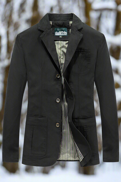 Classic Fit Men's Single Button Blazer