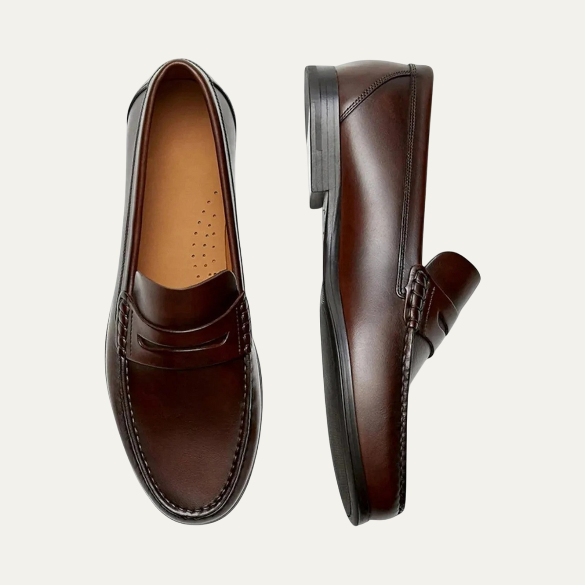 Timeless Mens Genuine Leather Slip On Shoes