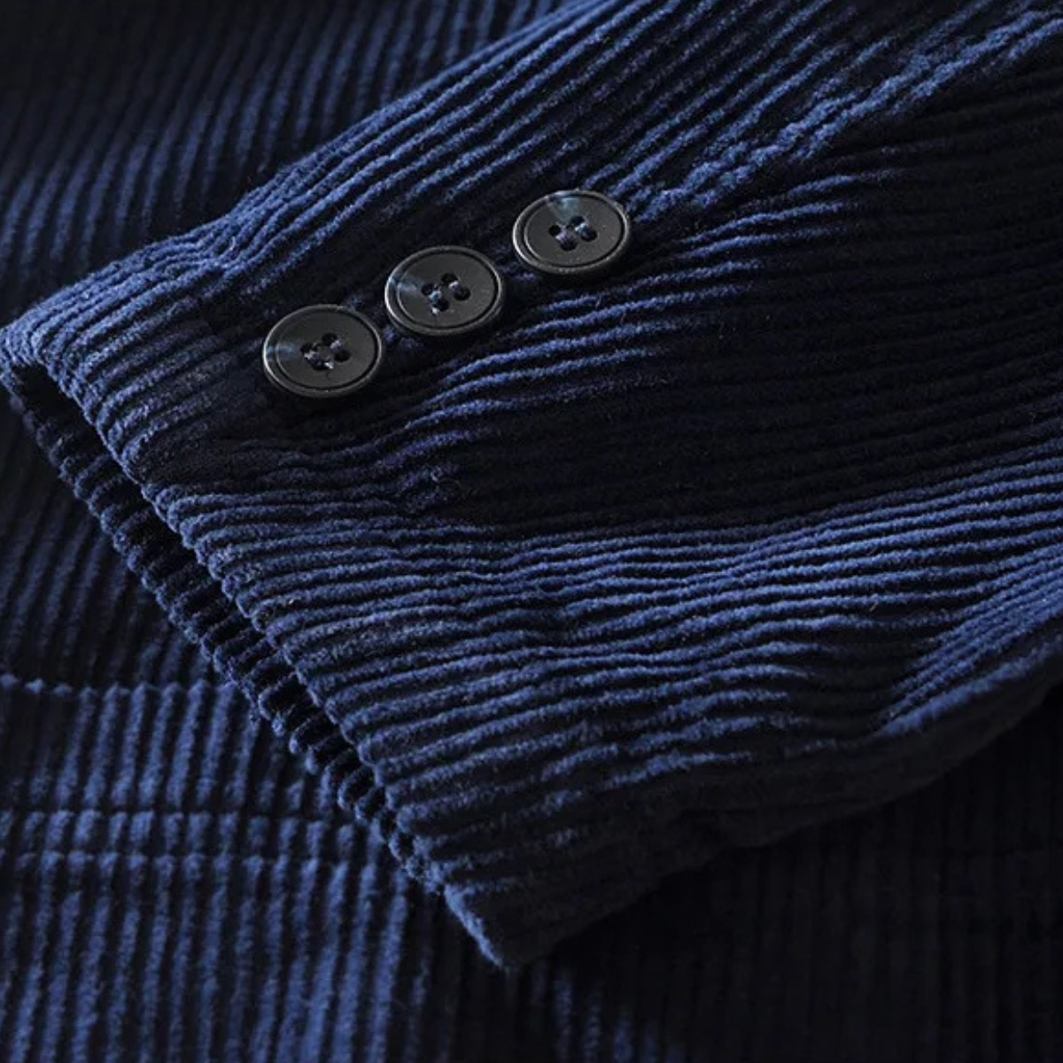 Relaxed Fit Corduroy Office Jacket for Men