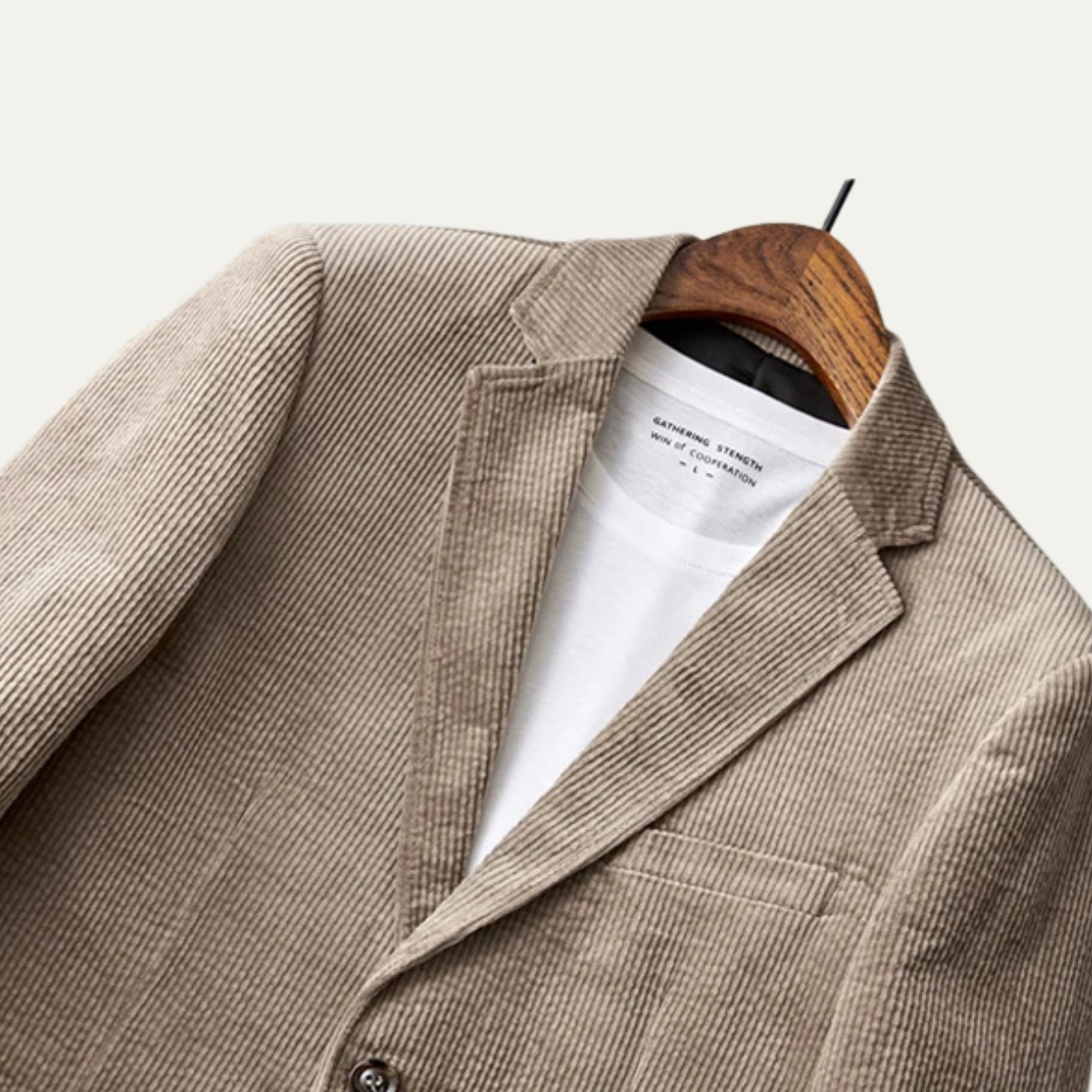 Men's Slim Fit Corduroy Casual Blazer Jacket