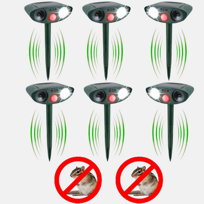 Outdoor Solar Chipmunk Deterrent Device