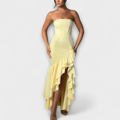 Elegant Sleeved Maxi Dress for Formal Occasions - Nocini
