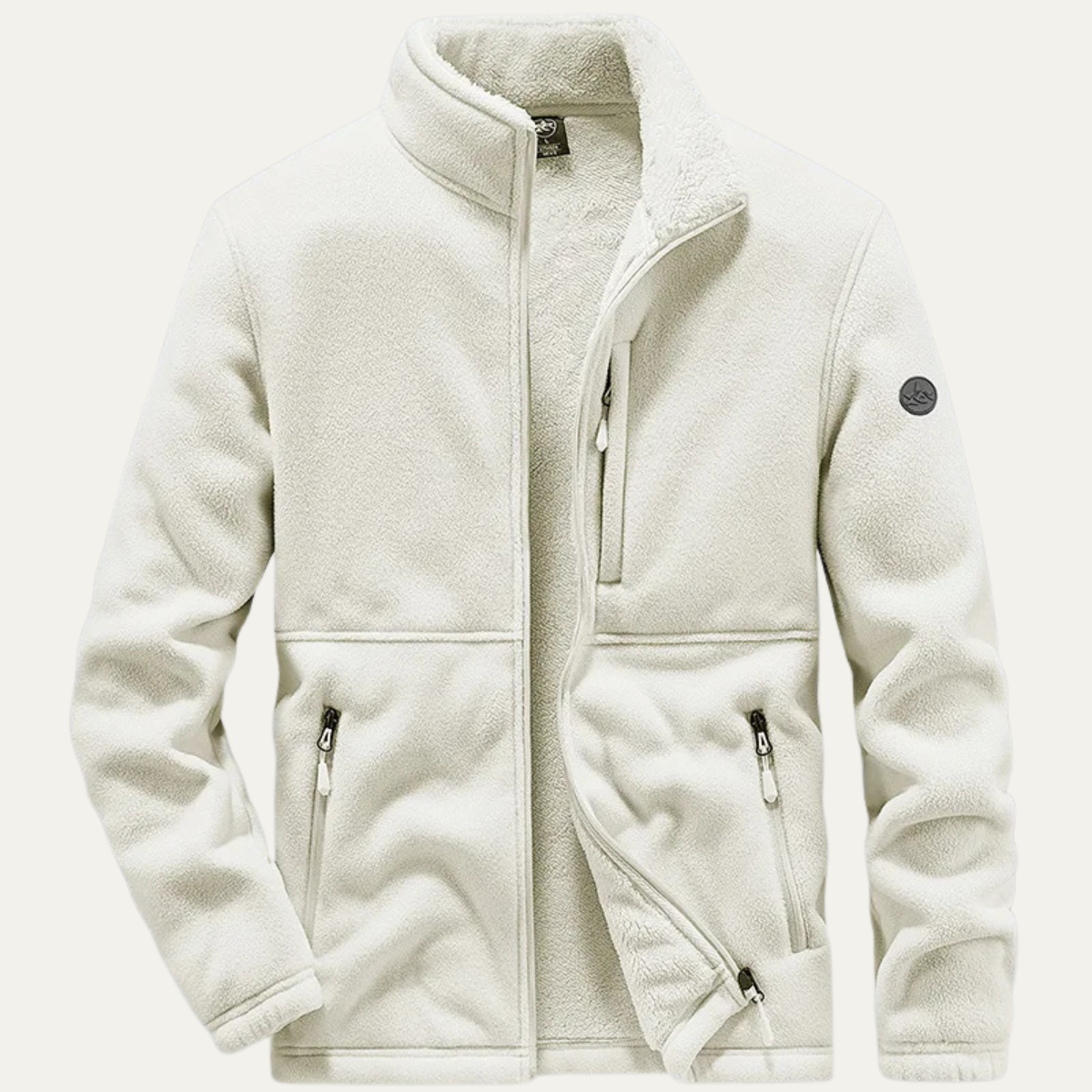 Warm Men's Fleece Zip Up Winter Jacket with Pockets - Nocini