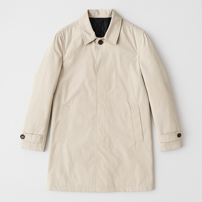 Waterproof Men's Classic Long Trench Coat - Nocini