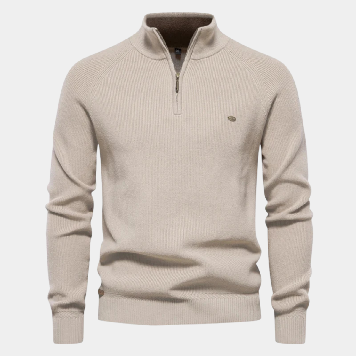 Classic Men's Cotton Quarter Zip Jumper Sweater