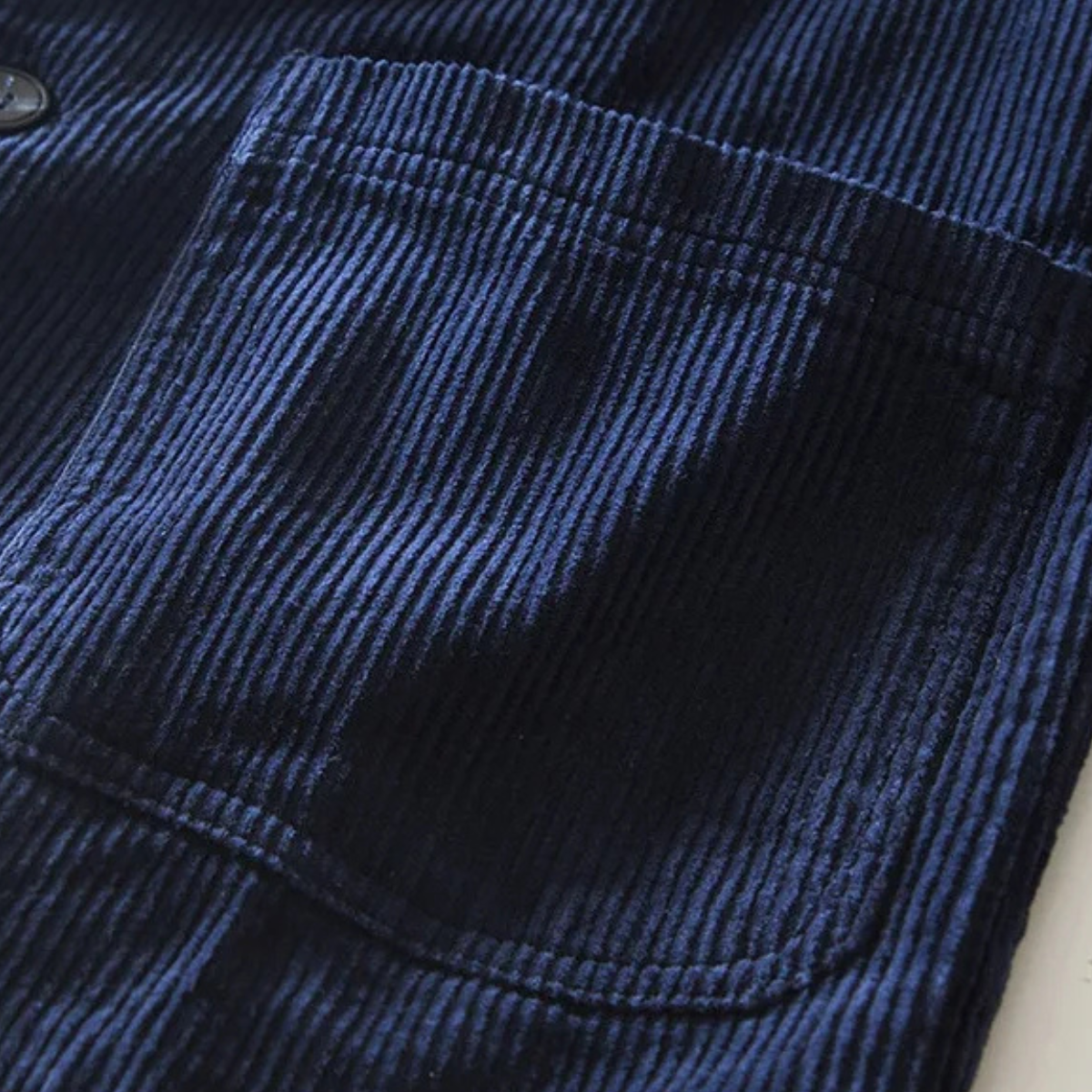 Relaxed Fit Corduroy Office Jacket for Men