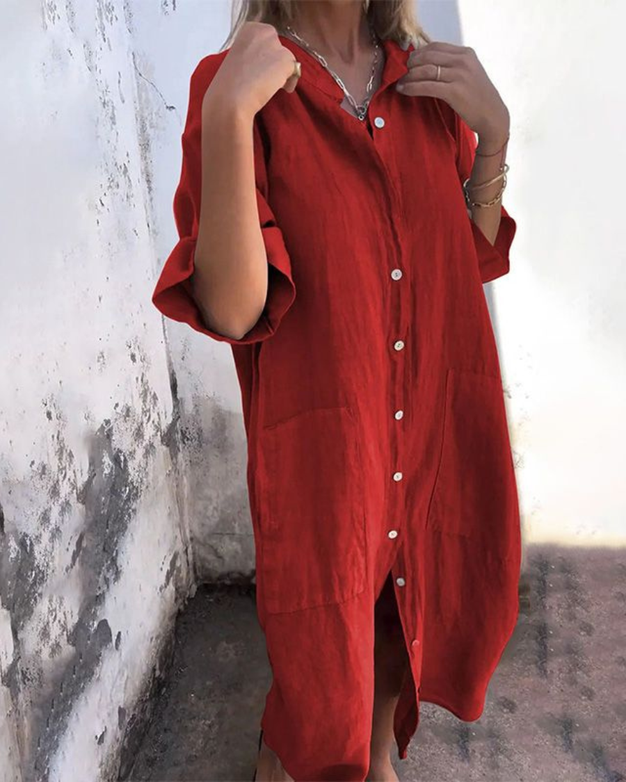 Chic Flowy Sundress Shirt