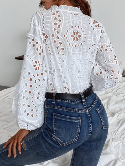 Elegant Flower Print Women's Blouse