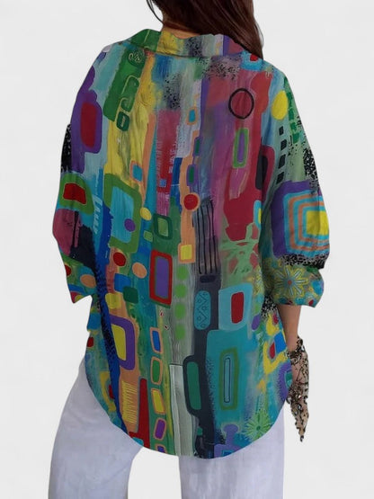 Elegant Floral Print Blouse for Women