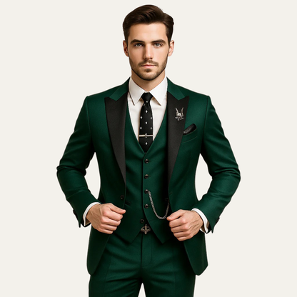 Classic Men's 3 Piece Business Suit Set