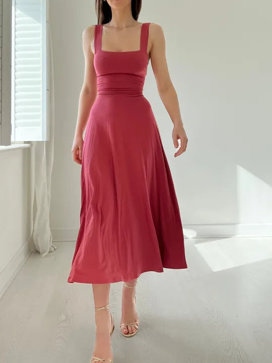Women's Casual Sleeveless Midi Dress