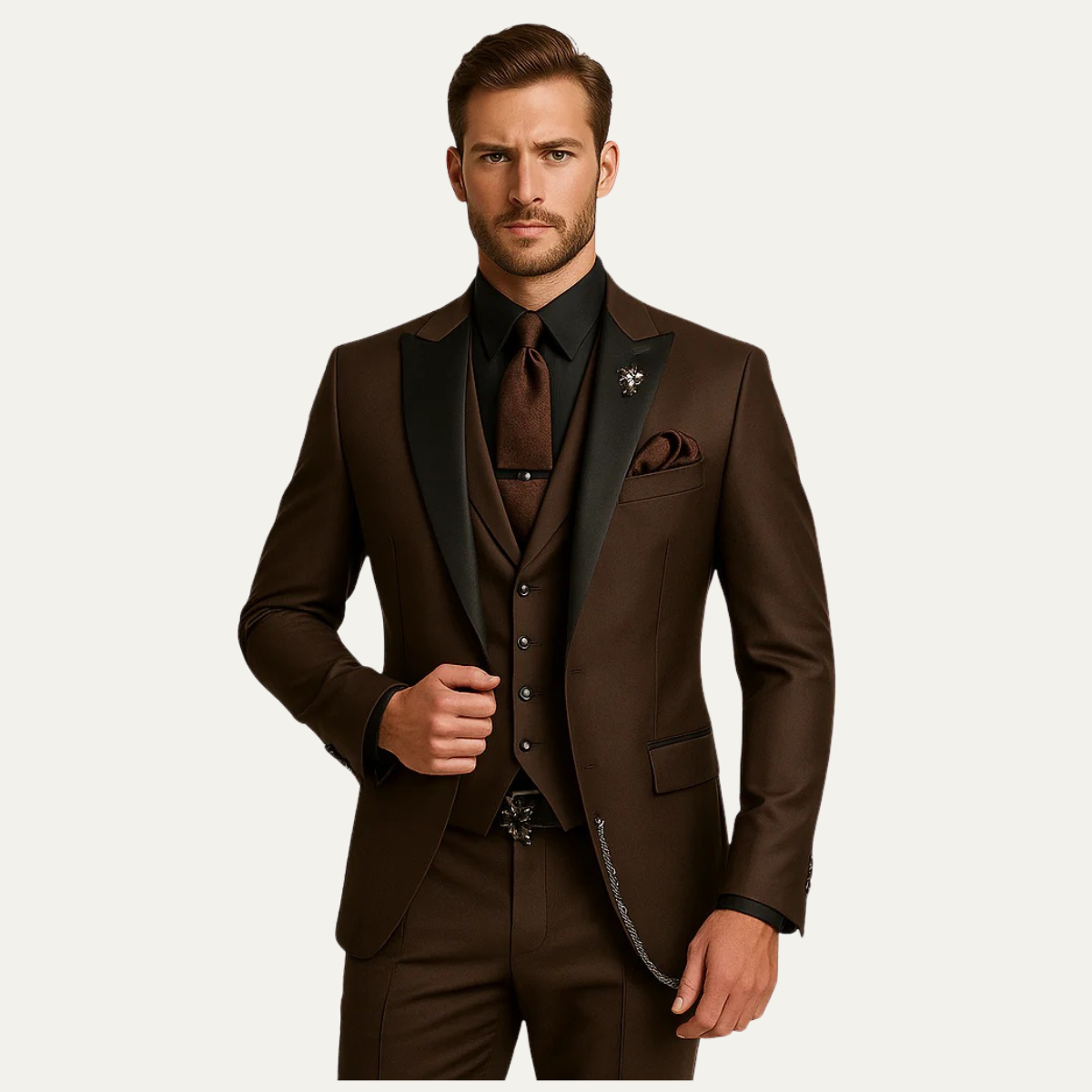 Classic Men's 3 Piece Business Suit Set