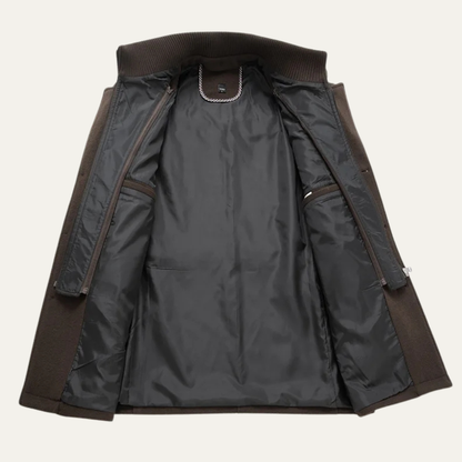 Classic Men's Waterproof Wool Trench Coat
