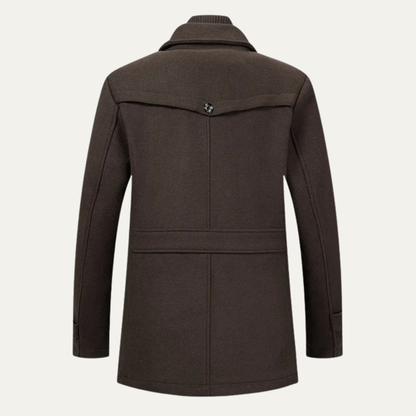 Classic Men's Waterproof Wool Trench Coat