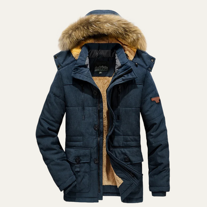 Thermal Men's Insulated Fleece Parka Coat