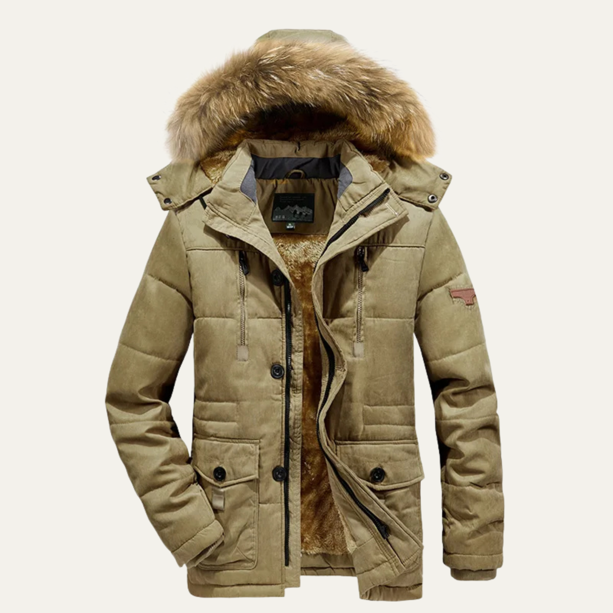 Thermal Men's Insulated Fleece Parka Coat - Nocini