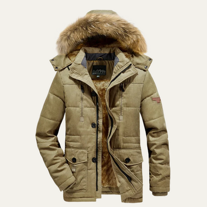 Thermal Men's Insulated Fleece Parka Coat - Nocini