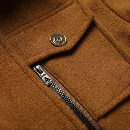 Classic Warm Wool Executive Long Coat