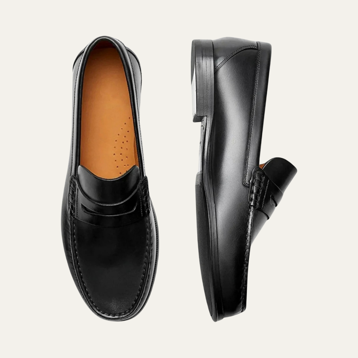 Timeless Mens Genuine Leather Slip On Shoes