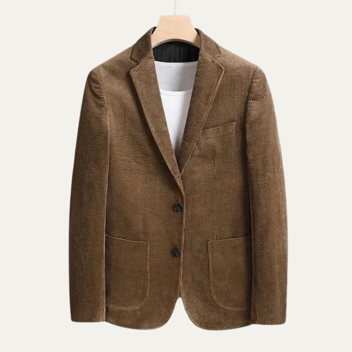 Classic Mens Slim Fit Corduroy Blazer Jacket