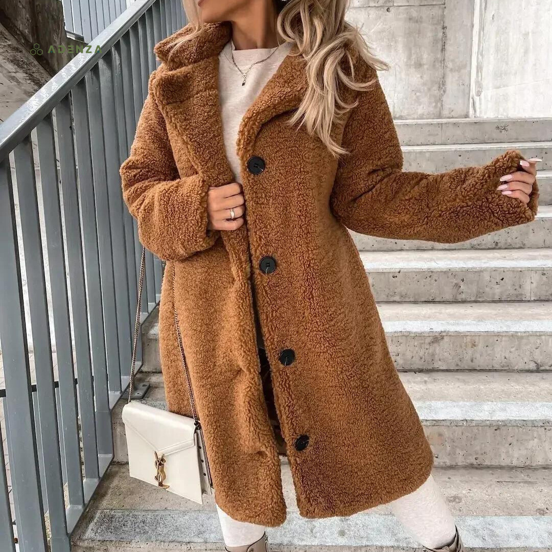 Cozy Oversized Women's Teddy Jacket - Nocini