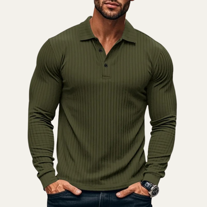 Classic Fit Men's Textured Polo Shirt