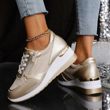 Green Low Top Lace Sneakers