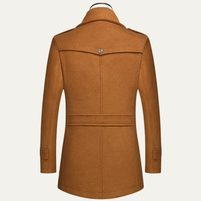 Classic Warm Wool Executive Long Coat