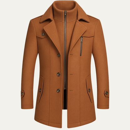 Classic Warm Wool Executive Long Coat - Nocini