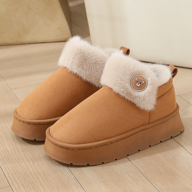 Cozy Fur Lined Slipper Boots - Nocini