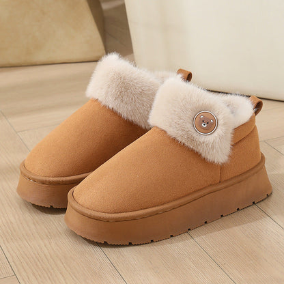 Cozy Fur Lined Slipper Boots - Nocini