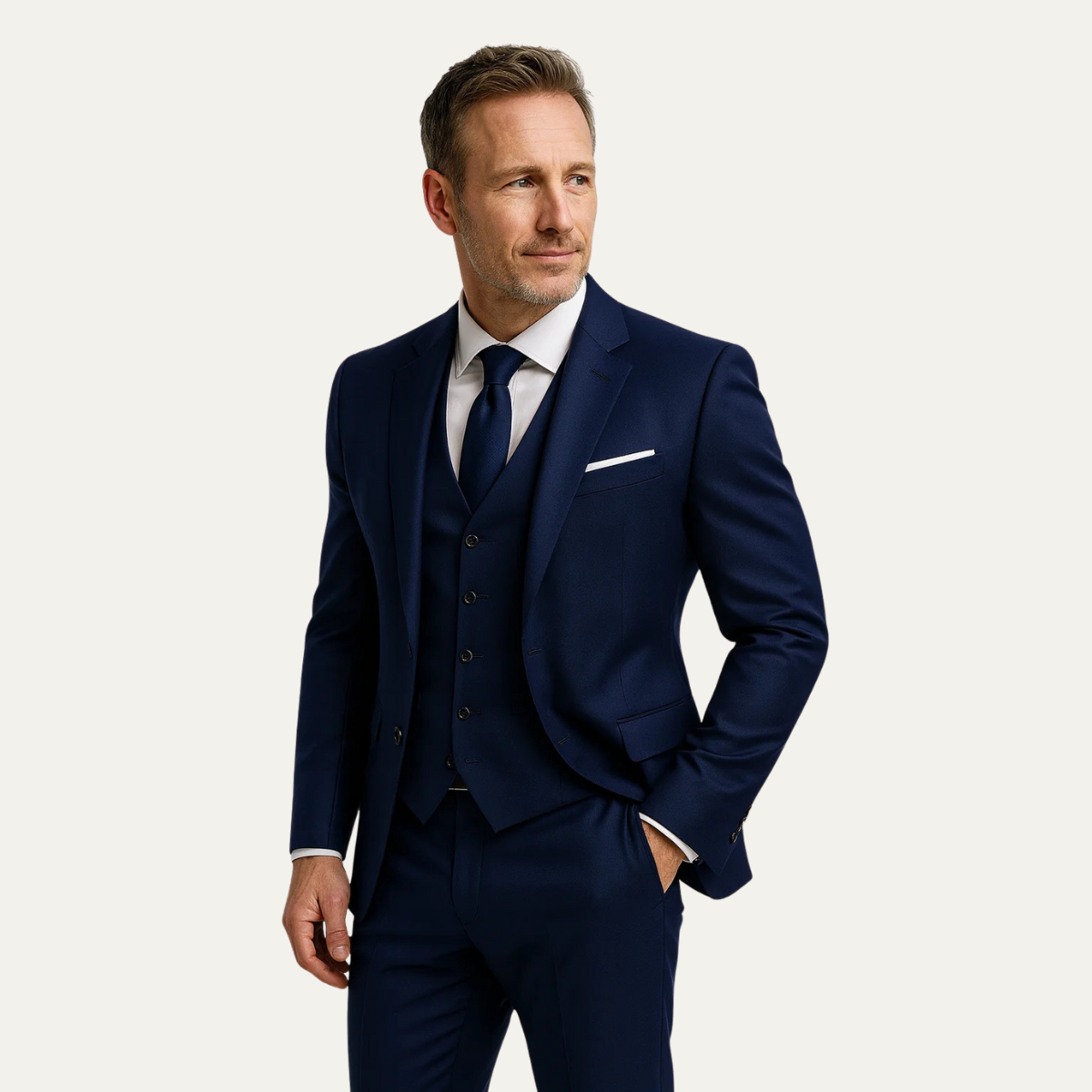 Classic Mens 3 Piece Suit - Jacket, Vest & Pants