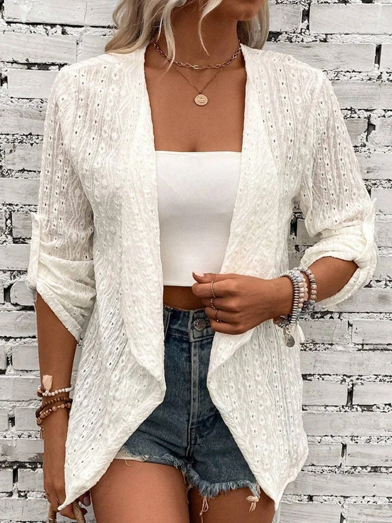 Soft Open Front Oversized Knit Cardigan - Olytrend