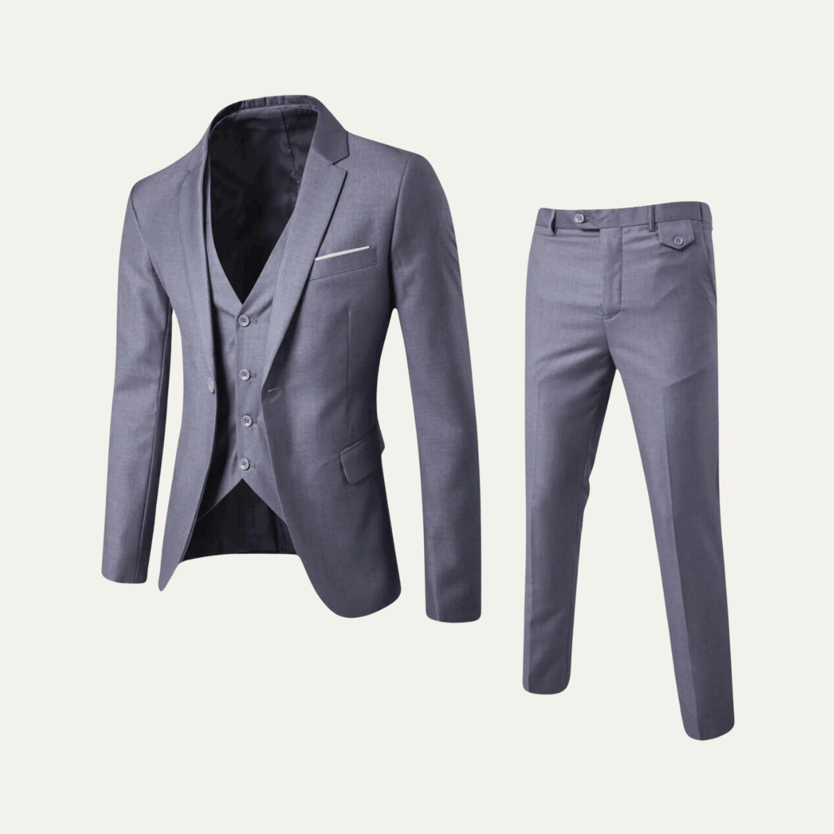 Classic Mens 3 Piece Suit - Jacket, Vest & Pants