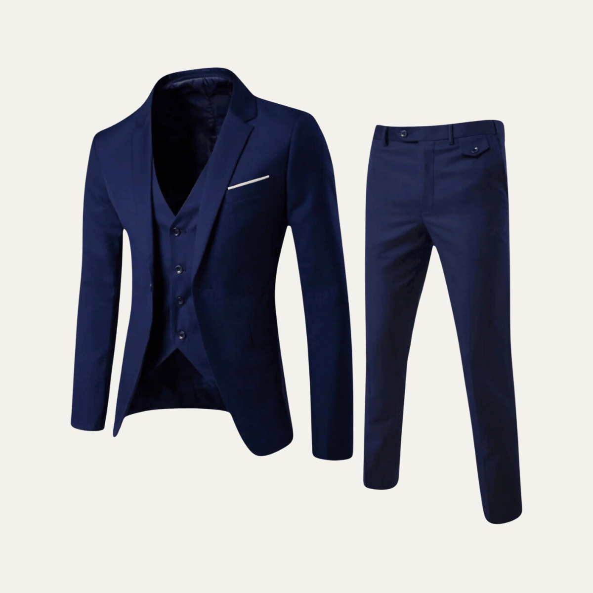 Classic Mens 3 Piece Suit - Jacket, Vest & Pants