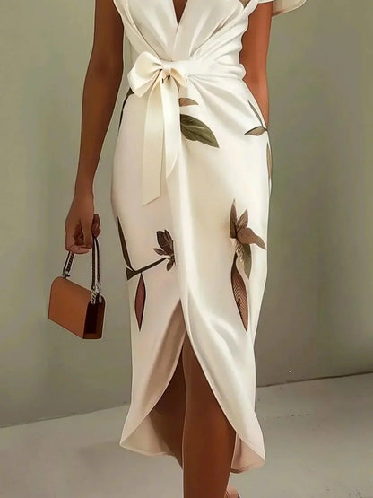 Elegant Women's Wrap Around Dress