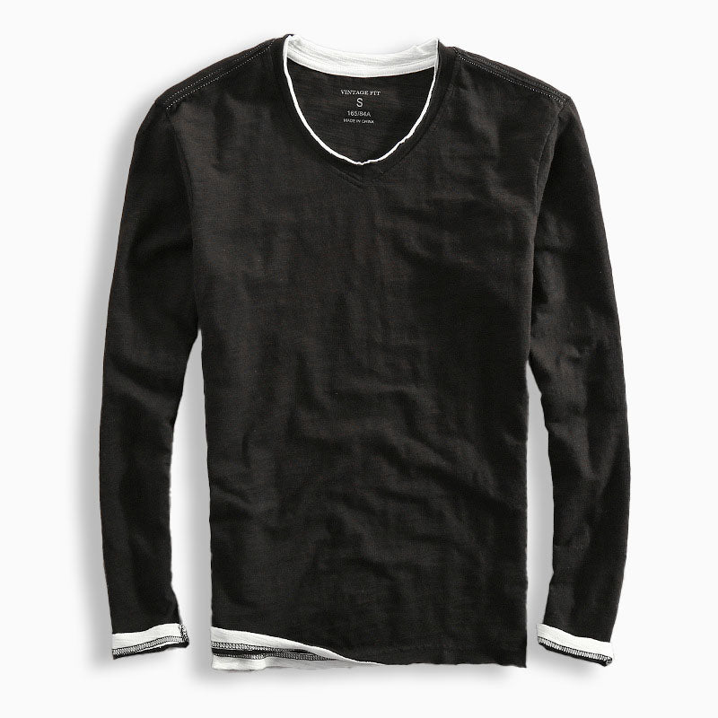 Classic Fit V Neck Tee Shirt