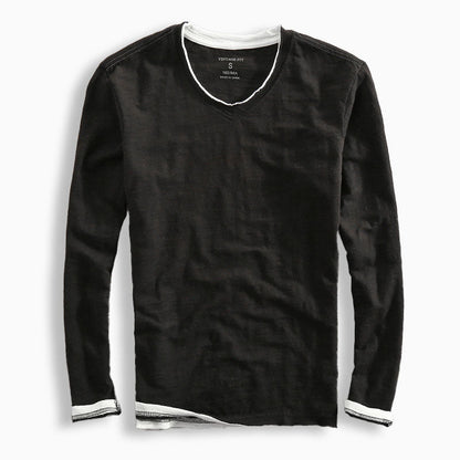 Classic Fit V Neck Tee Shirt