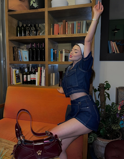 Classic Blue Jean Outfit Set