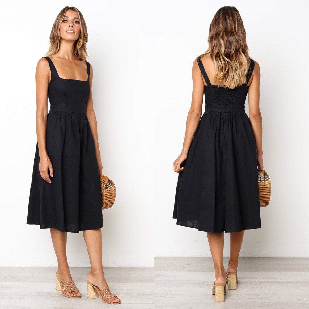Lara - Chic Strapless Summer Dress