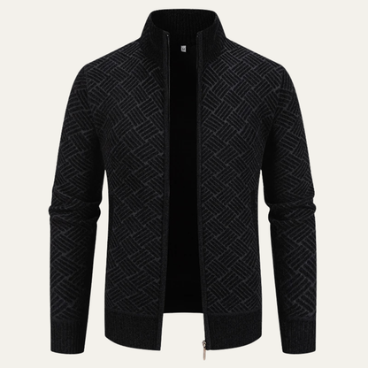 Men's Thick Insulated Full Zip Fleece Jacket