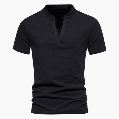 Comfortable V Neck Cotton Tee for Men