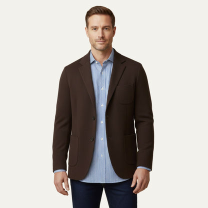 Classic Light Grey Suit Jacket for Men