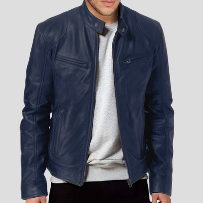 Timeless Brown Mens Leather Coat