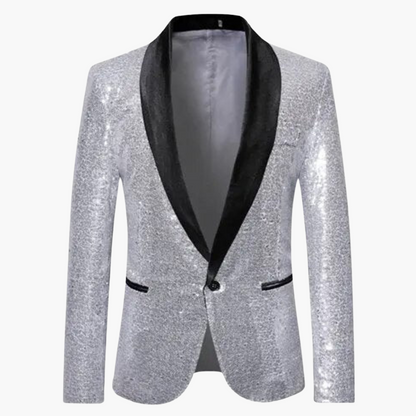Luxury Glitter Tuxedo Coat for Men